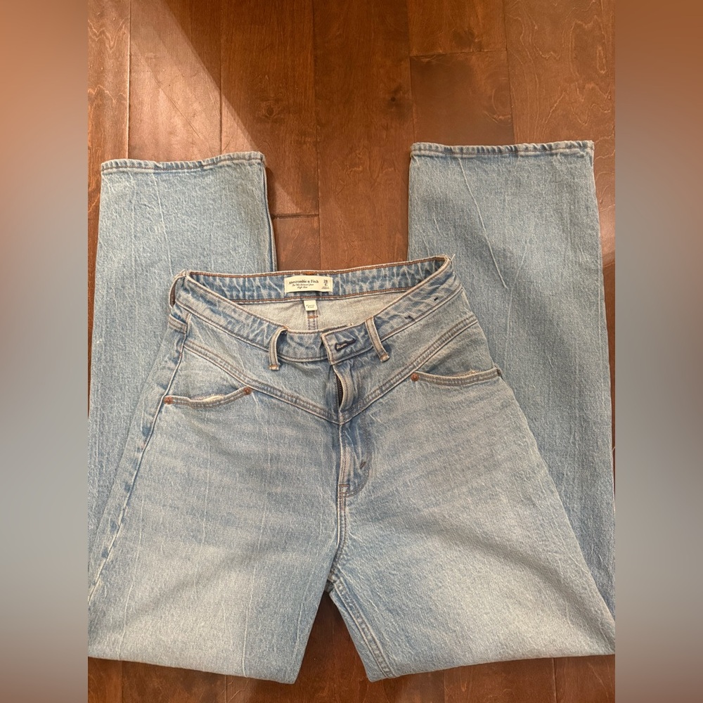 Abercrombie & Fitch Light Blue Straight Leg Jeans
